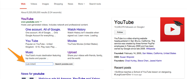 Google Sitelinks Search Box