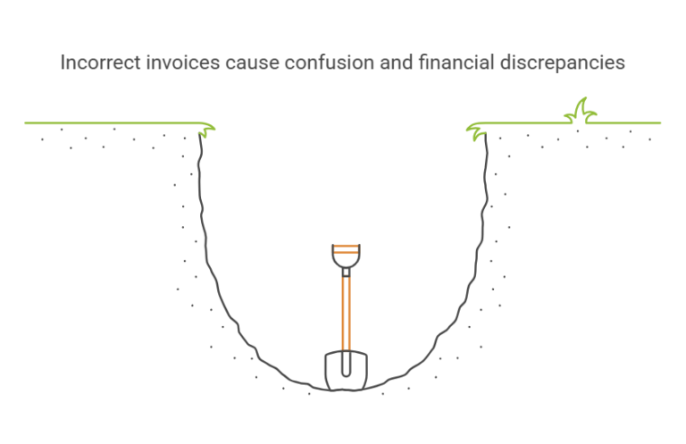 Incorrect invoices cause confusion and financial discrepancies.