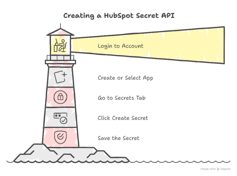 creating hubspot secret api in secret name