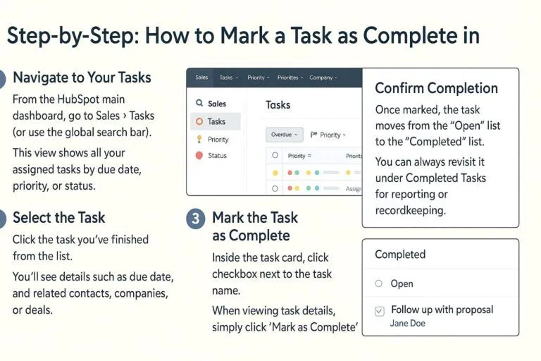 How Can You Mark a Task as Complete in HubSpot
