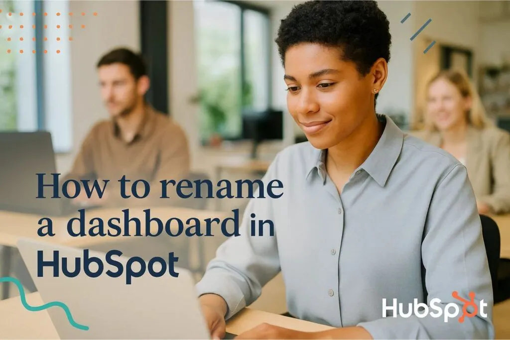 how to rename a dashboard in hubspot