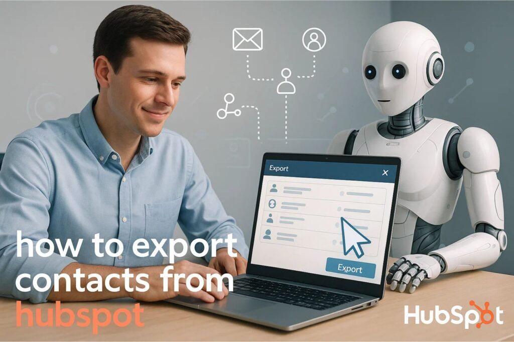 how to export contacts from hubspot
