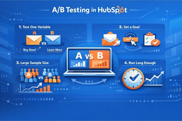a/b testing in hubspot email
